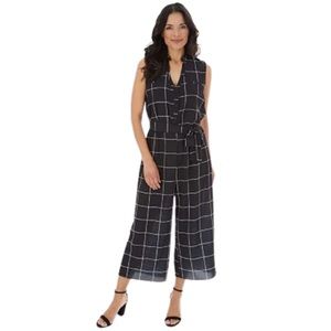 Apt 9 SMALL jumpsuit plaid jumper romper jump suit like new